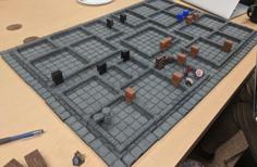 OpenLock Remixed Dungeon “S” Low Walls 3D Printer Model