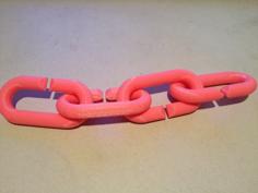 Interlocking Chain Link 3D Printer Model