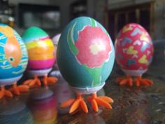 (Easter) Egg – ‘chicken’ Legged Display Stand 3D Printer Model