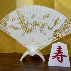 Folding Fan With Dragon Year Design 3D Printer Model