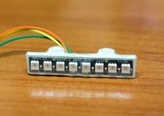 RGB LED Strip Mount (8 LED / WS2812) For ZMR250 3D Printer Model