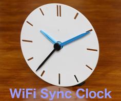 WiFi Sync Clock 3D Printer Model