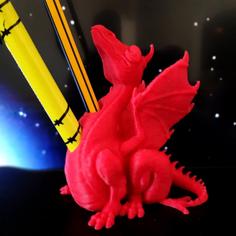 Dragon Pen Holder 3D Printer Model