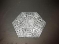 Sci-Fi Hex Flooring 3D Printer Model