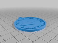 KEYCHAIN THIS IS THE WAY SAINT JAMES WAY. LLAVERO ESTE ES EL CAMINO CAMINO DE SANTIAGO. 3D Printer Model