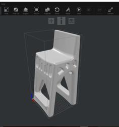 Printable Chair For Printing In Raise3dn2plus 3D Printer Model