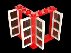 Lego Compatible Narrow And Corner Window 3D Printer Model