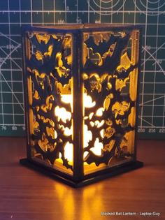 Stacked Bat Lantern 3D Printer Model