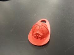 Fire Helmet Keychain 3D Printer Model