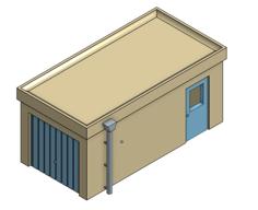 Model Garage Box, Scale 1:87 (H0) 3D Printer Model