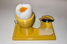 Egg Cup With Plate And Spoonholder 3D Printer Model