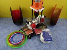 3D Printed Open Source MultiMaterial UPcycler : SHRED-Buddy3D 3D Printer Model