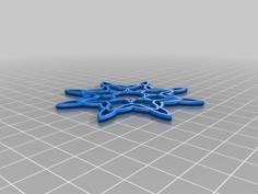 2 Color Snowflake 3D Printer Model