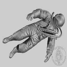 “Cosmonaut Floating In Eternity” 3D Printer Model