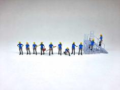 N Scale Female Workers 3D Printer Model