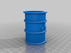 Radioactive Barrel Planter 3D Printer Model