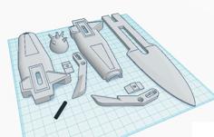 D’k Tahg Split Into Parts 3D Printer Model