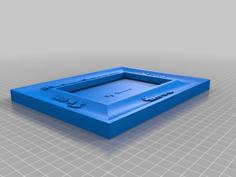 Coved Picture Frame — Customizable 3D Printer Model