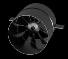 90mm EDF (Electric Ducted Fan) For Bix3 Motor 3D Printer Model