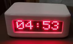 4x8x8 LED Dot Matrix Clock 3D Printer Model