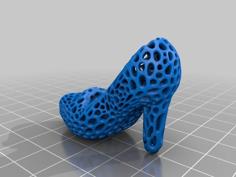 High Heel Shoe – Voronoi Style 3D Printer Model