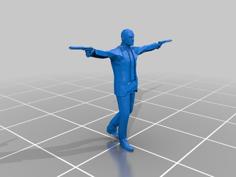 Hitman GO Agent 47 3D Printer Model