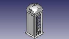 Telephone Booth Money Box 3D Printer Model