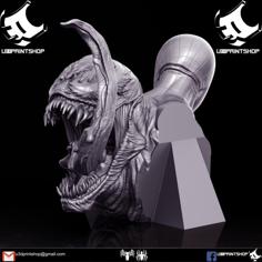 Venom Vs Spiderman FREE Headbust 3D Printer Model