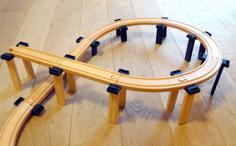 Pillar Clamp For Model Train (wooden Train: Brio, Thomas, Ikea, Electric Train: Märklin, Etc) 3D Printer Model