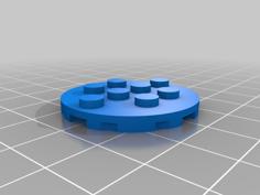 RFID NFC Lego Compatible Platform Piece 3D Printer Model