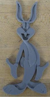 2D Bugs Bunny 3D Printer Model