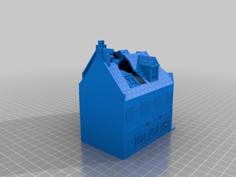 FOW City House Corner V2 Damage 3D Printer Model