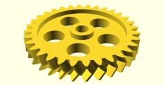 Parametrisches Pfeilrad / Parametric Herringbone Spur Gear 3D Printer Model