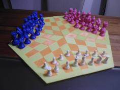 Three-Player Chess – Print Only Version 3D Printer Model