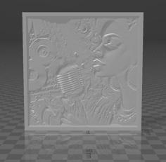 Blues De Nocte Xadamai’s Album Cover Litophane 3D Printer Model