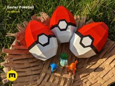 Pokeball Easter Egg Box Decoration 3D Printer Model