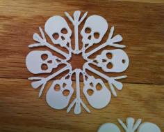 Skull Snowflake 3D Printer Model