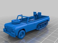 Land Rover Centaur Half-Track Prototype 3D Printer Model