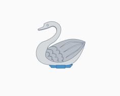 Flatminis Continued – Errebertian Swan – Large Monster 3D Printer Model