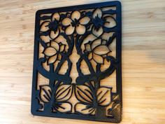 Art Nouveau Silhouette Pattern 3D Printer Model