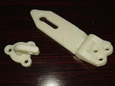 Padlockable Hasp And Staple – PiP 3D Printer Model