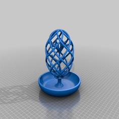 Faberge Egg Style Earring And Ring Display Stand 3D Printer Model