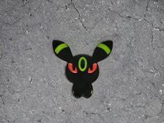 Cute Umbreon Pokemon Chibi Fridge Magnet 3D Printer Model