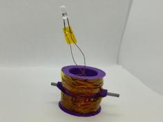 Faraday’s Law: A Little Generator Using Magnets And Coil 3D Printer Model