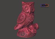 Owl Statue 3D Scan (Voronoi Style) 3D Printer Model