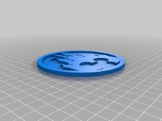 Disney Coaster W/ Bottom 3D Printer Model