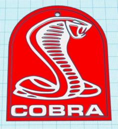 Ford Cobra Keychain Or Wall Art 3D Printer Model