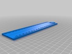 Folding Ruler 3D Printer Model