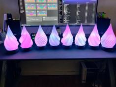 Spiral Lamp Remix (WS2812/WLED) 3D Printer Model