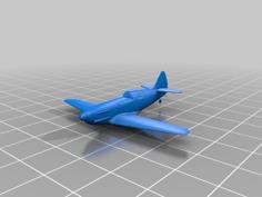 Dewoitine D.520 1:200 Scale 3D Printer Model